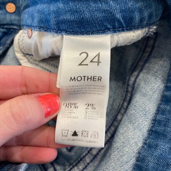 Mother The Looker Crop Skinny Jeans In French Quarter Size 24 - Picture 7 of 11